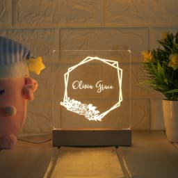 Personalized Night Light USB Customized name 3D Lamp Luminaria Christmas Anniversary Birthday Mother's Day Father's Day Gift