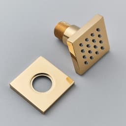 Chrome Black Brass Body Sprays Square Shower Spa Massage Body Jets Golden Concealed Shower Spray Head Faucet Accessory