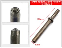 HIFESON Pneumatic Rivet Head Semi Hollow Solid Rivet Head Traffic Advertising Sign Rivet Head Pneumatic Hammer