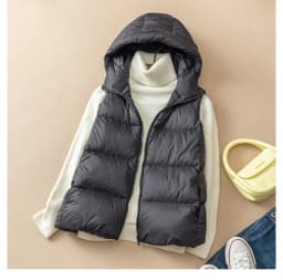 SEDUTMO Winter Duck Down Jacket Women Short Warm Thick Hooded Vest Female Slim Quilted Sleeveless For Spring ED1820