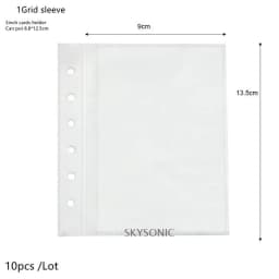 SKYSONIC Square Binder Collect Book DIY Sleeves & Notebook Refill Papers Idol Goo Card Journal Glitter Bullet Hand Book