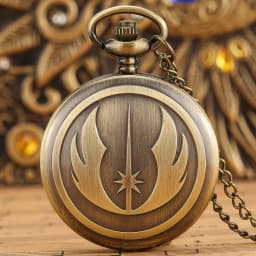 Bronze Vintage King Arthur Pattern Quartz Pocket Watch Digital Watch Face Alloy Practical Chain Pendant Men Women Collectible