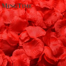 100pcs Silk Rose Artificial Petals Colorful Love Romantic Warm Table Confetti Silver Fake Flowers Wedding Supplies Party Decor