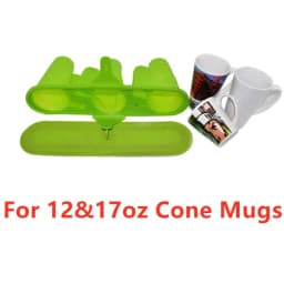 3D Sublimation Silicone Mold Mug Clamp for 12OZ Cone Mugs Heat Transfer Print Mug Wraps 11OZ 12OZ 15OZ Bulk Wholesale US Stock