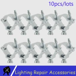 10pcs/lot Stage Light Hook Alumimun Alloy Stage Lights Clamp Hanger Hooks Bracket Heavy Duty Hook Theatre Lighting 48-51mm 100kg