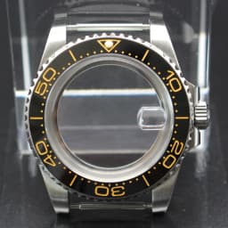 40mm Cases Men's Watch Ceramic Bezel Sapphire Glass Fit NH35 NH36 ETA 2824 Miyota 8215 Movement 28.5mm Dial Submariner Parts