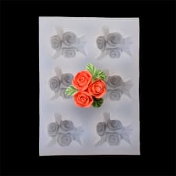 1pc Silicone Molds Rose flower DIY Clay Epoxy Resin drop glue mould For Jewelry Making