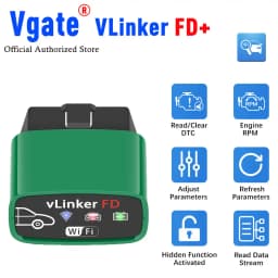 Vgate VLinker FD+ BT4.0/ FD BT3.0 V2.2 for Ford Forscan OBD2 Scanner Car Diagnostic Tools Auto Scanner J2534 PK V1.5 ELM 327