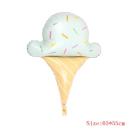 1 Piece Of Big Rainbow Smile White Cloud Donut Lce Cream Aluminum Mold Helium Balloon Children's Birthday Party Toy Decoration