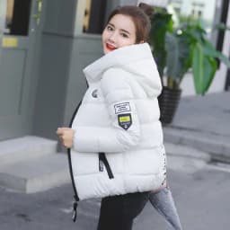 2026 Causal Ladies Padded Jacket Short Autumn Winter Wadded Jacket Women Hooded Short Coats Female Plus Size Parkas Overcoat