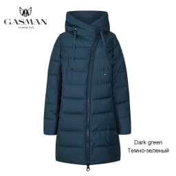 GASMAN 2022 Women Winter Jacket Long Winter Thick Coat Women Hooded Down Parka Warm Female Clothes Winter 5XL 6XL 180