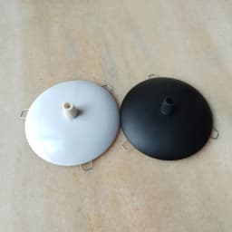 2pcs/lot lamp base tray Metal cap arc cover flying saucer+2 forks/3 forks fixing spring+cable grips lighting accessories