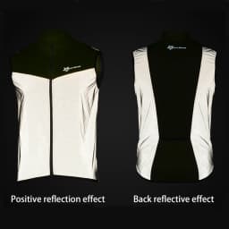 ROCKBROS Windproof Bicycle Vest Breathable Polyester Jacket Safety Sleeveless MTB Road Bike Jersey Cycling Equipment