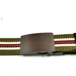 3.8cm outdoor nylon belt, black alloy automatic buckle, all-match striped men's belt, sports breathable