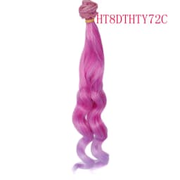 Russian DIY Doll Hair 25cm High Temperature Curly Hair for 1/3 1/4 1/6 BJD DIY Wavy Doll Hair Tree