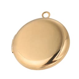 5pcs Mirror Polished Stainless Steel Round Photo Frame Locket Pendant 3 Colors For DIY Charms Jewelry Making Gift 25 * 30MM