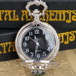 Exquisite Compass Design Vintage Hollow Skeleton Pocket Watch Black Starry Round Dial Antique Pendant Clock Retro Gifts Unisex