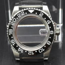 40mm Cases Men's Watch Ceramic Bezel Sapphire Glass Fit NH35 NH36 ETA 2824 Miyota 8215 Movement 28.5mm Dial Submariner Parts