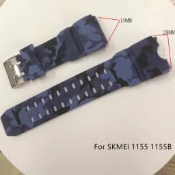 Adjustable Replacement Watch Strap Band Silicone Rubber Plastic Watchbands For SKMEI 1251 1025 1155 Sports Watches Accessories