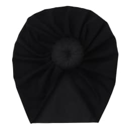 Solid Cotton Donuts Baby Boy Girls Cap Hat 0-4T Sweet Newborn Skullies Beanies Soft Turban India Topknot Headwraps Accessories