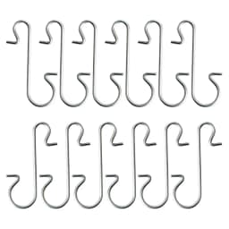 50Pcs Christmas Ornament Hooks Xmas Tree Decor Hanger Hook Stainless Steel S-Shaped Hook Birthday Party Supplies Home Accessory