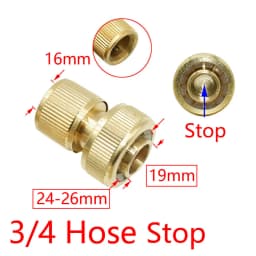 1/2 3/4 5/8 1" Thread Quick Connector Brass Garden Watering Adapter Drip Irrigation Copper Hose Quick Connector Fittings 1 Pcs