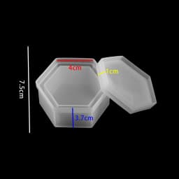 Round Storage Box Resin Epoxy Molds Heart Shape Candy Jewelry Box Resin Molds Silicone For DIY Jewelry Making Epoxy Moulds