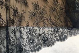 150CM Wide(Height) Subtle High Quality Eyelash Chantilly Lace Fabric DIY Handcraft Lace Material Sewing 3 Meters