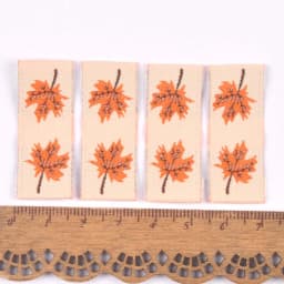 50Pcs Maple/Mushroom Embroidery Washable Labels Sewing Accessories Care Bags Clothing Tags For Garment Handmade Crafts c3159