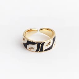 New Design Butterfly Flower Butterfly Enamel Adjustable Wide Band Rings For Women Vintage Open Ring Colorful Jewelry