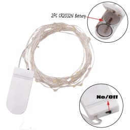 LED String Light Copper Wire Fariy Light, Battery Operated Garland Decoration Lights 2M 20LED 4M 40LED Wedding Christmas Light