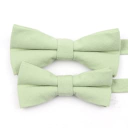 Pink Orange Sage Green Solid Color Bowtie Set For Men Women Boy Girl Classic Cute Parent-Child Daily Wear Cravat Gift Accessory