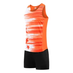 Suits Track And Field Uniform Marathon Running Training Fashion Prints Vest Shorts Nylon Fitness Wear Men's Footing Sports Sets