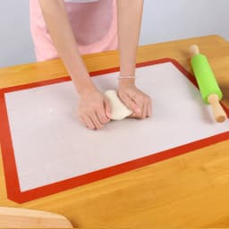 30/40/60cm Silicone Baking Mat Non-Stick Macaron Fondant Cookie Pad Oven Sheet Pastry Tools Rolling Dough Mat For Kitchen Cake