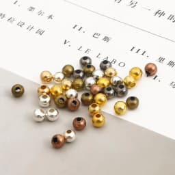 1000Pcs Iron Metal Round Beads Smooth Ball Loose Spacer Beads For Jewelry Making DIY Bracelet Charms Jewelry Accessories 2-6mm