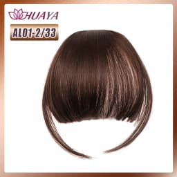 Synthetic Bangs Clip-in Hair Extensions Thick Bangs Hairpieces for Women Daily Heat Resistant Fake Bangs