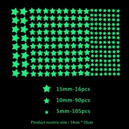 3D Bubble Luminous Stars Moon Dots Wall Stickers For Kids Room Bedroom Home Decoration Glow In The Dark DIY Combination Decals