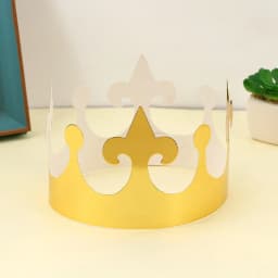 30/10Pcs Gold Silver Birthday Party Hats Paper Crown Kids Birthday Party Supplies Party Crown Hat Cap Celebration Wedding Decor