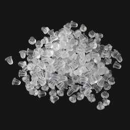 100pcs/lot Clear Soft Silicone Rubber Earring Backs Safety Bullet Stopper Rubber Jewelry Accessories DIY Parts Ear Plugging