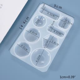 Crystal Epoxy Resin Mold Geometric Earring Ear Pendant Casting Silicone Mould DIY Crafts Jewelry Making Tools