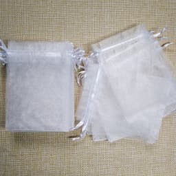 100pcs White Drawstring Organza Bags Pouch Jewelry Packaging Bags Birthday Party Christmas Gift Bags Wedding Gift Bag Pouches