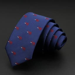 Men's Animal Slim Tie Polyester Jacquard Insect Car Bike Printed Ties For Wedding Business Suits Dress 6cm Skinny Necktie Gift