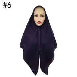 High Quality Malaysian Ladies Hijab Scarf Solid Color Cotton Oversize Square Scarf Muslim Shawls and Wraps Hijabs Foulard Femme