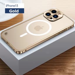 Metal Phone Case For IPhone 12 13 14 15 16 17 Pro Max Cover 16Plus Magnetic Aluminum Frame Phone Shell For IPHON 16 17 Pro Max