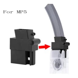 VULPO Airsoft Paintball M4 BB Speed Loader 1000 Rounds Hand Crank Quick Loader AK MP5 G36 Magazine Speed Loader Adapter