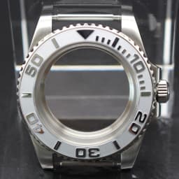 40mm Cases Men's Watch Ceramic Bezel Sapphire Glass Fit NH35 NH36 ETA 2824 Miyota 8215 Movement 28.5mm Dial Submariner Parts