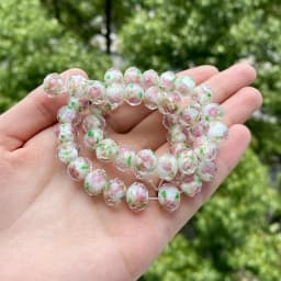 10pcs/lot Multiple Colors 10mm Murano Transparent Glass Beads Lampwork Loose Beads for Bracelet Necklace DIY Jewelry Making