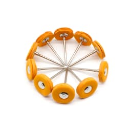 100pcs Jewelry Grinding Buffing Wheel 22mm Scouring Pad Polishing Steel Wire Brush Drill Rotary Tool Accessories