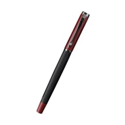 1Pcs High Quality Posture Correction Metal Fountain Pen Frosted Yellow Stripe Gun Grey Stationery Pen School Supplies Ink Pens