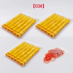18pcs/set Extra Long Hair Rollers with Rubber Bands Cold Perm Rods Hair Root Curler Bars Clip Curling Hairdressing Supplies 1546